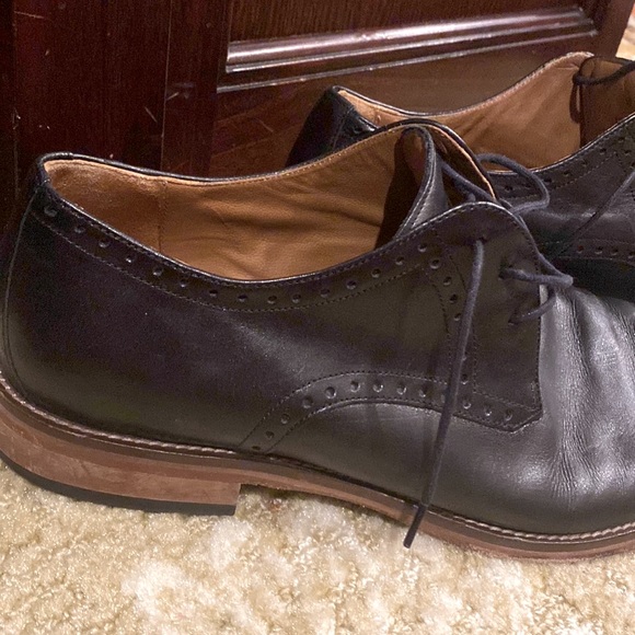 Men’s J. Murphy by Johnston and Murphy, black leather tie Oxford - Picture 5 of 8